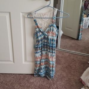 Blue patterned Sun dress